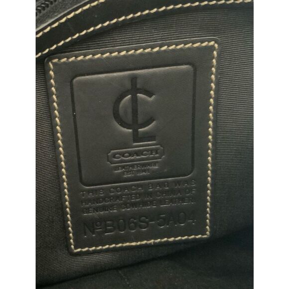 Coach Leather Briefcase Black Slim - Picture 9 of 16